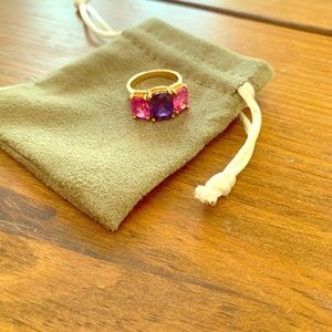Beautiful pink and purple 925 silver gold plated